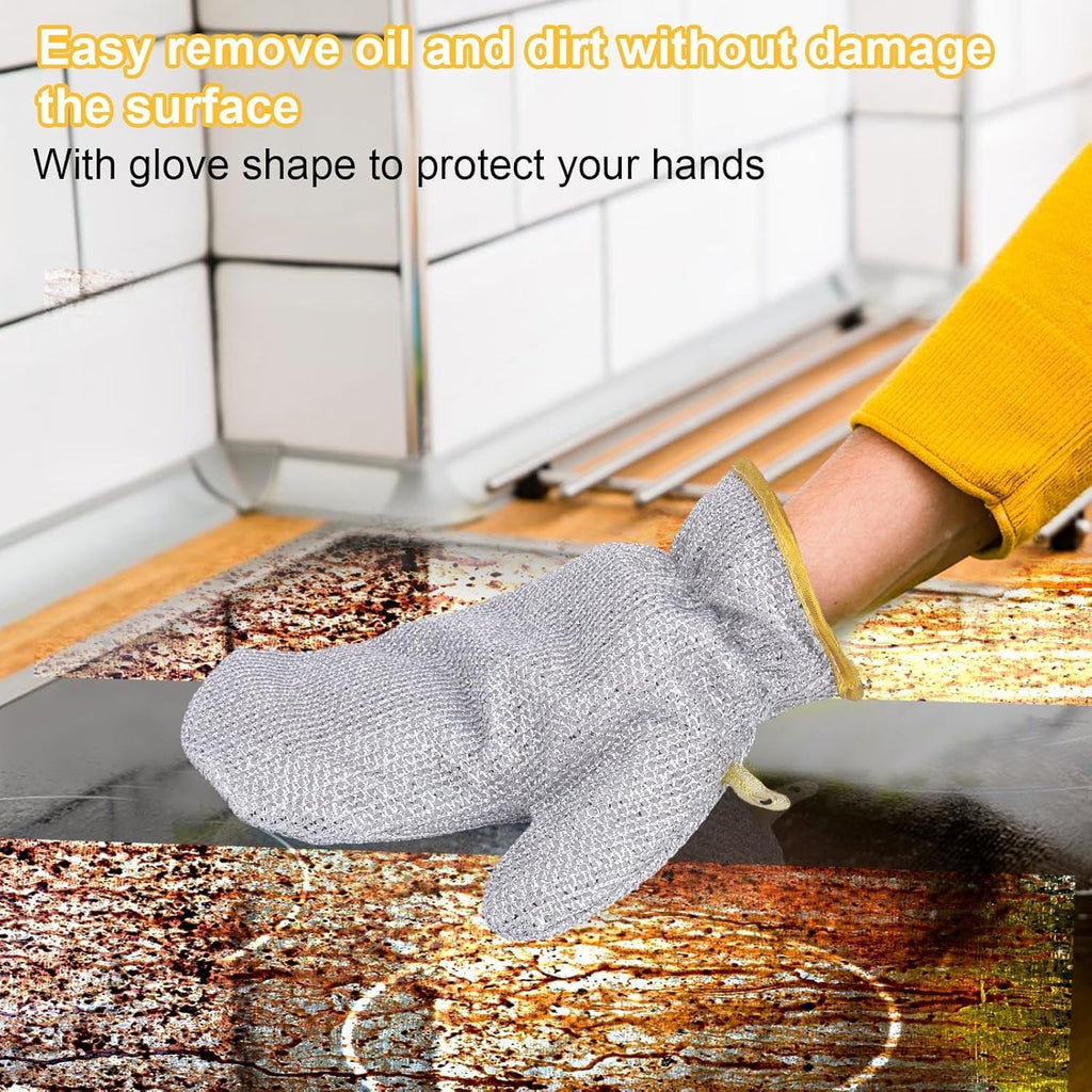 Title: Heavy-Duty Silver Heat-Resistant Oven Mitts �Professional Grade Kitchen Safety (Pair)