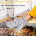 Title: Heavy-Duty Silver Heat-Resistant Oven Mitts �Professional Grade Kitchen Safety (Pair)