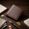 Premium Men? Wallet Genuine Leather Slim Bifold Wallet for Men Stylish Durable Design Multiple Card Slots Secure Cash (Black)