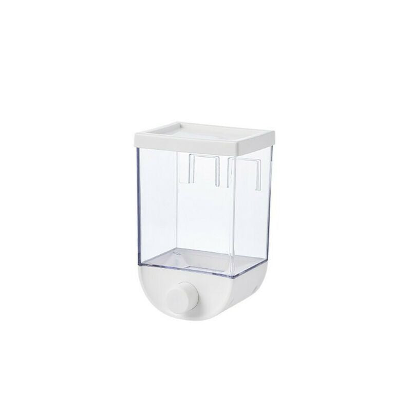 1Pc 1500ml Wall-Mounted Grain Storage Box �Cereal, Rice, Oatmeal & Dry Fruit Dispenser | Kitchen Food Organizer Container