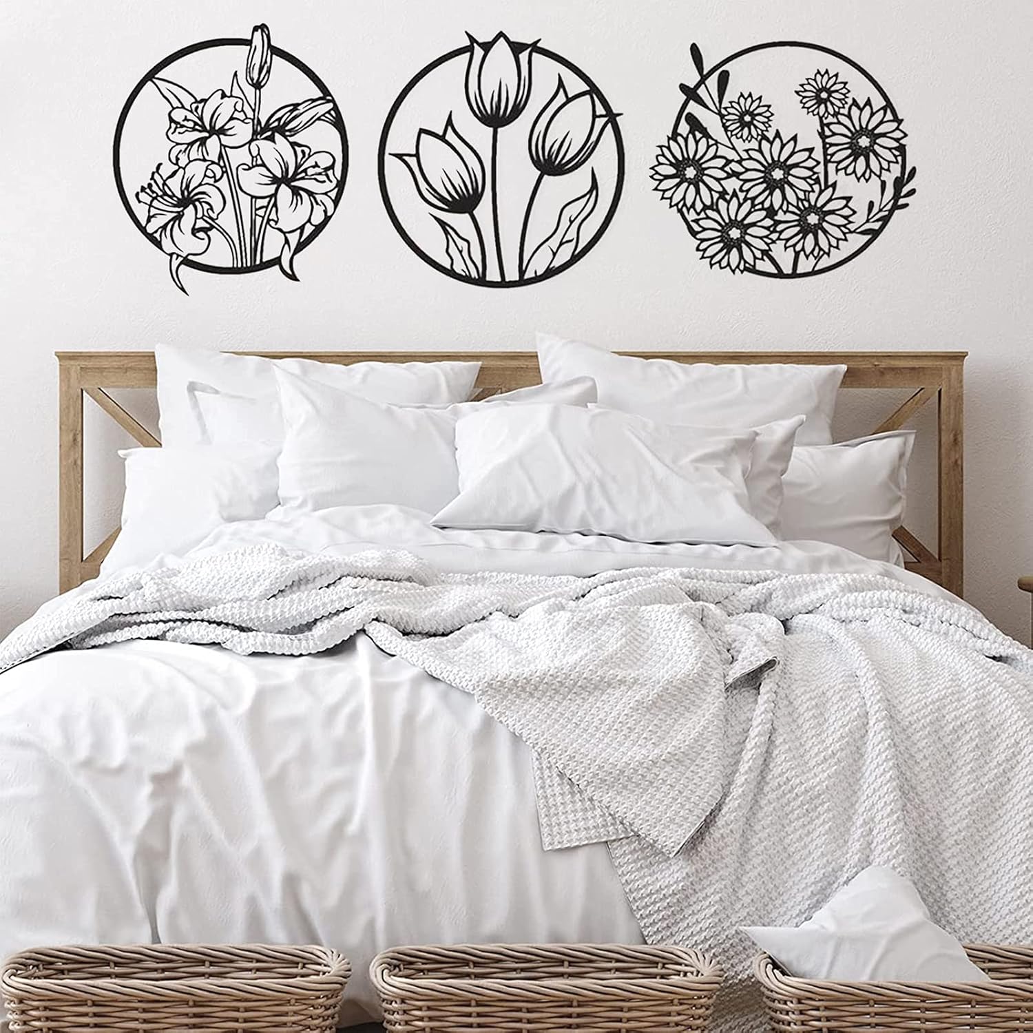(3 pcs set )3D floral abstract Wooden Wall Art &amp; Home Decoration /  Item Home D?or Home Room &amp; Wall Decor Wall Art