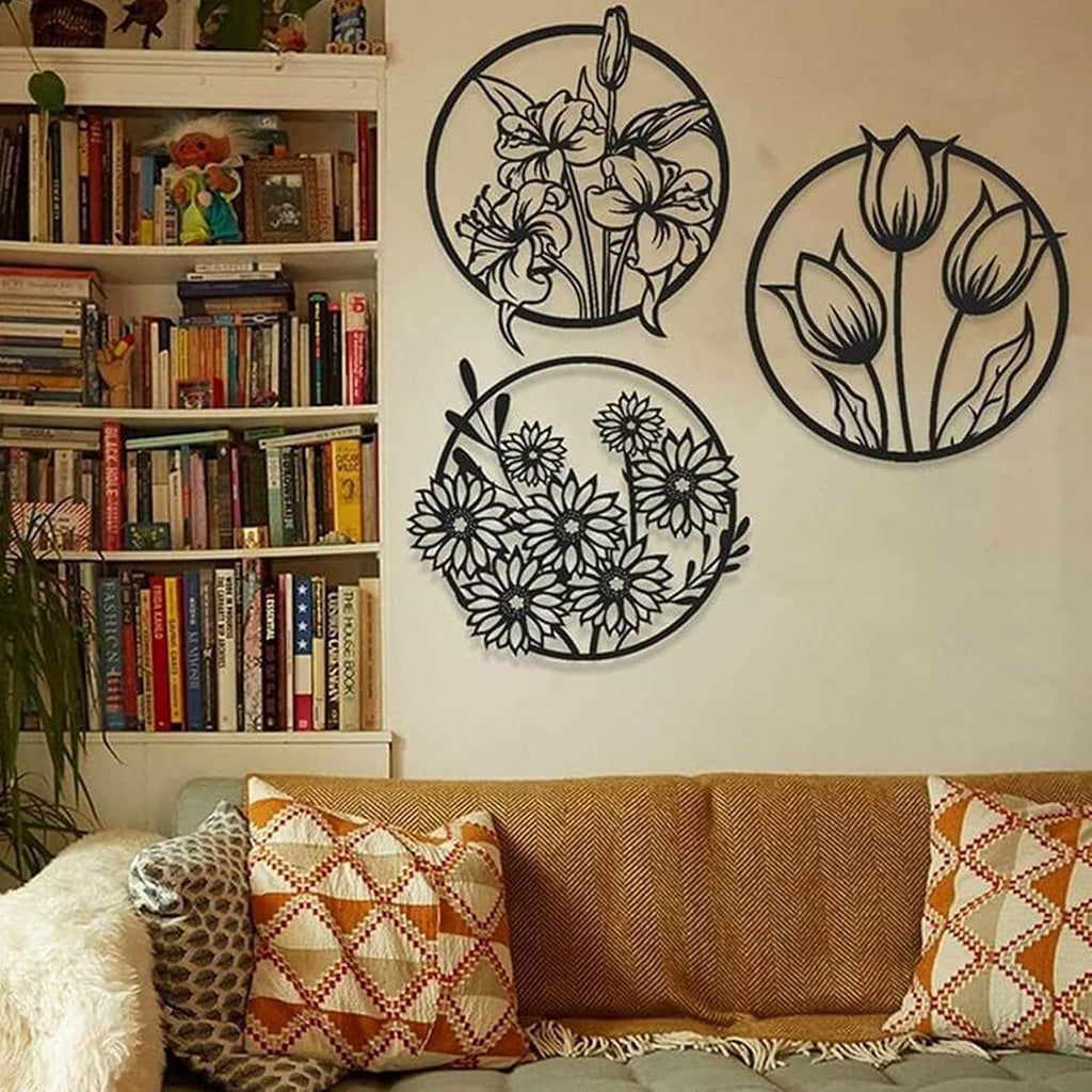 (3 pcs set )3D floral abstract Wooden Wall Art &amp; Home Decoration /  Item Home D?or Home Room &amp; Wall Decor Wall Art
