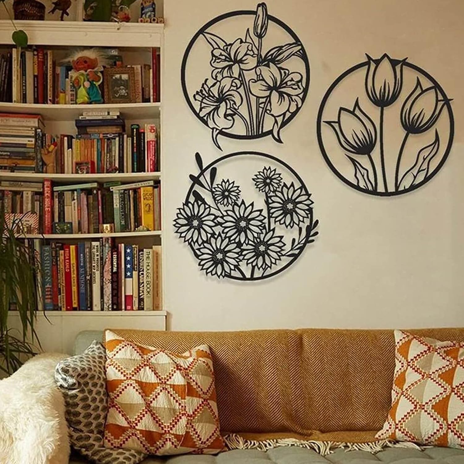 (3 pcs set )3D floral abstract Wooden Wall Art &amp; Home Decoration /  Item Home D?or Home Room &amp; Wall Decor Wall Art