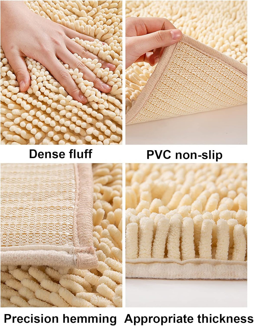 Nonslip water absorbent MicroFiber  door away mats 40x60cm (random color)