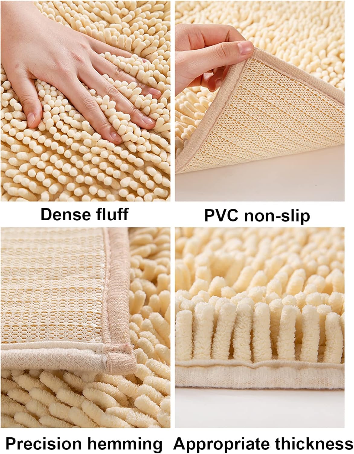 Nonslip water absorbent MicroFiber  door away mats 40x60cm (random color)