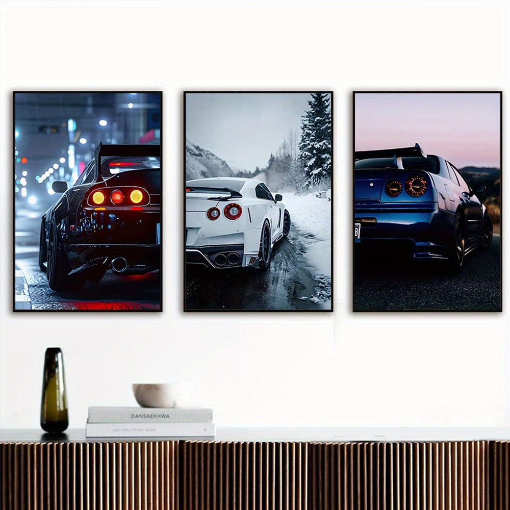 Set of 3 Premium Wall Art Photo Tiles �Modern Home Decor Sets 8x11