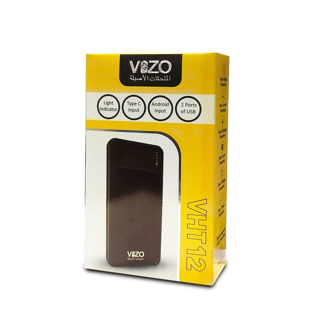 VHT-12 �10,000mAh Full-Size Power Bank | Vizo VHT-12 Power Bank | Best Quality Power Bank Vht12 - Android Power Bank - Random Color