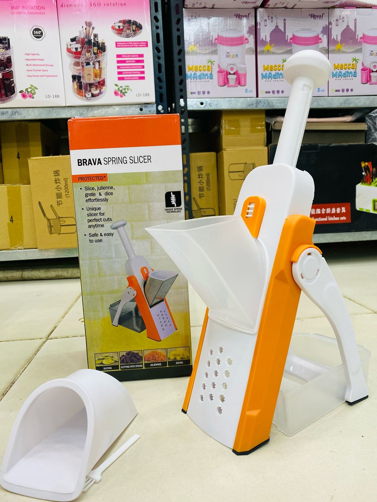 Safe-Slice Vertical Mandoline Slicer