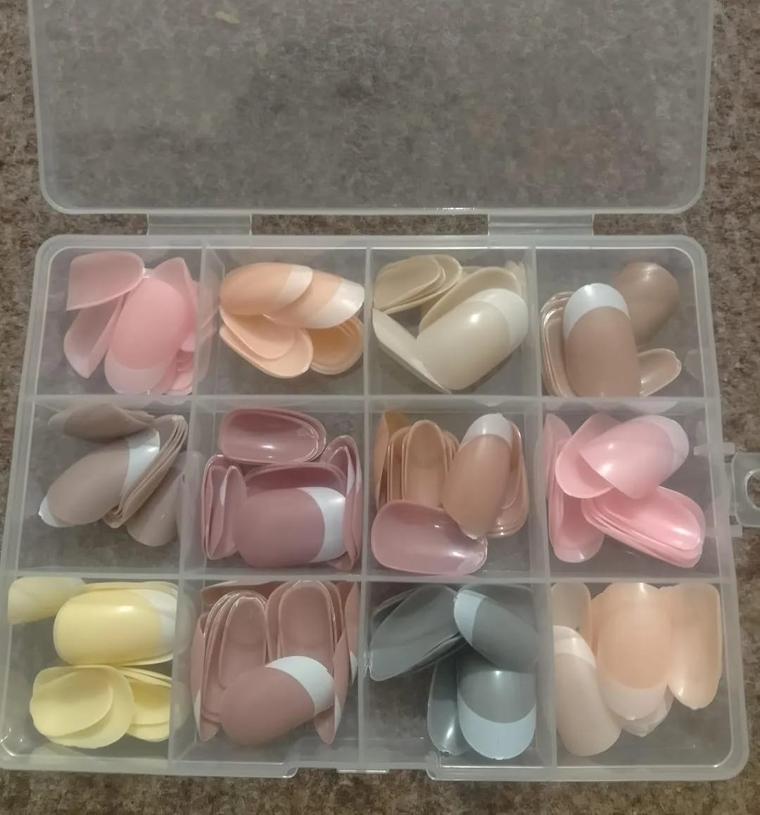 144 Pcs Multicolor False Nails Box Stylish – photo 5
