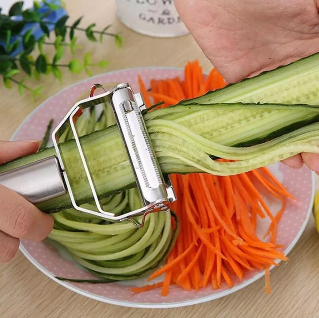 Stainless Steel Multi Peeler �Ergonomic Fruit and Vegetable Peeler with Hanging Hook