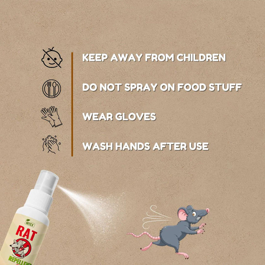 Rat Repellent Spray �Protects Car Wires & Engine, Home & Office Use, Long-Lasting (50ml)
