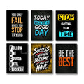 set of 6 Motivational wooden canvas frames – photo 1