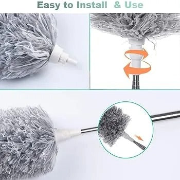 Microfiber Duster for Cleaning with Telescoping Extension – photo 1