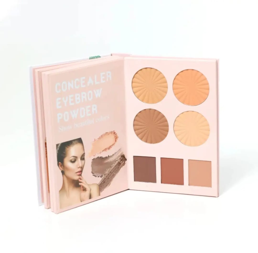 Mocallure 4 in 1 Original Professional Makeup Book Palette �All-in-One Eyeshadow, Eyebrow Powder, Concealer, Blusher &amp; Highlighter Kit