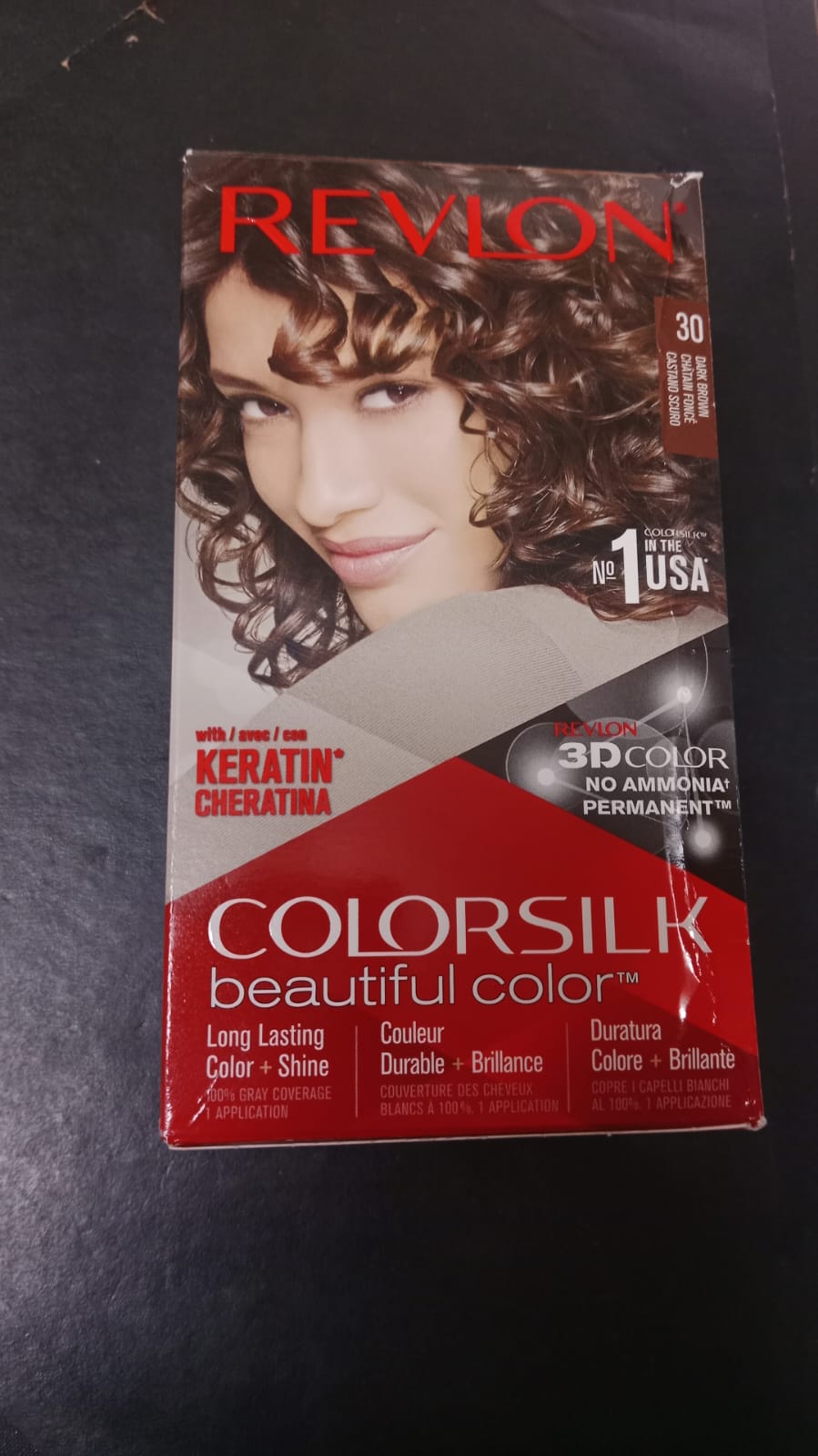Revlon ColorSilk Hair Color #30 Dark Brown �Ammonia Free Permanent Hair Dye