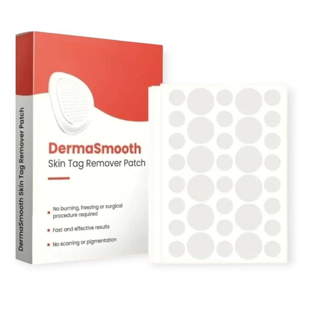 DermaSmooth Skin Tag Remover Patch �Fast, Safe, And Painless Skin Tag And Mole Removal Solution With No Scarring Or Pigmentation