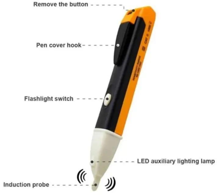 Electric Digital Voltage Tester Pen With LED Indicator And Beep Alert �Portable Household Tool