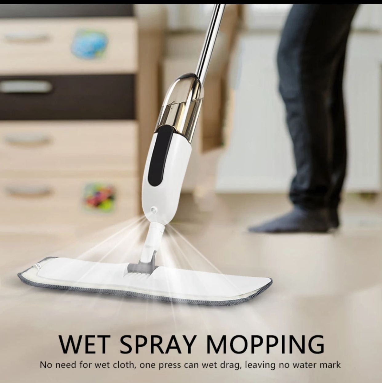 Magic Spray Flat Mop �Effortless Cleaning And Shiny Clean Floors