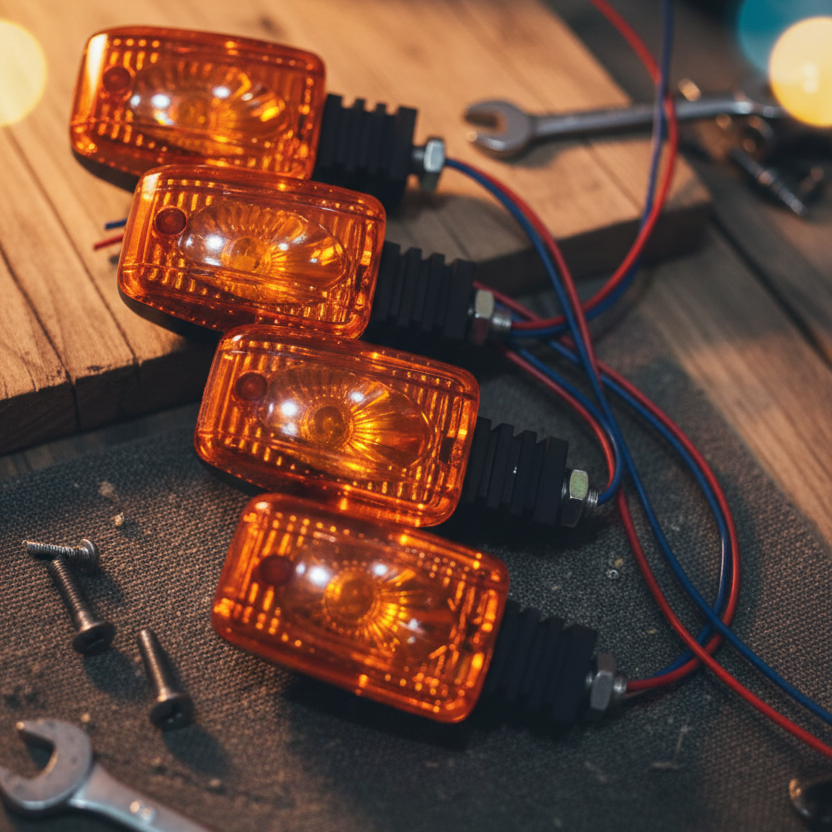 Universal Bike Indicator Light for All Motorcycles 4pcs