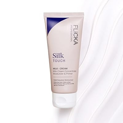FLiCKA Silk Touch 3-in-1 Moisturizer & Primer | Hydrating, Lightweight, Long-Lasting | Pore Minimizer | 60g