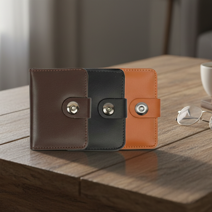 Men? Premium Leather Wallet �Pack of 3 | Slim, Stylish & Durable Wallets for Daily Use, Travel & Gifts