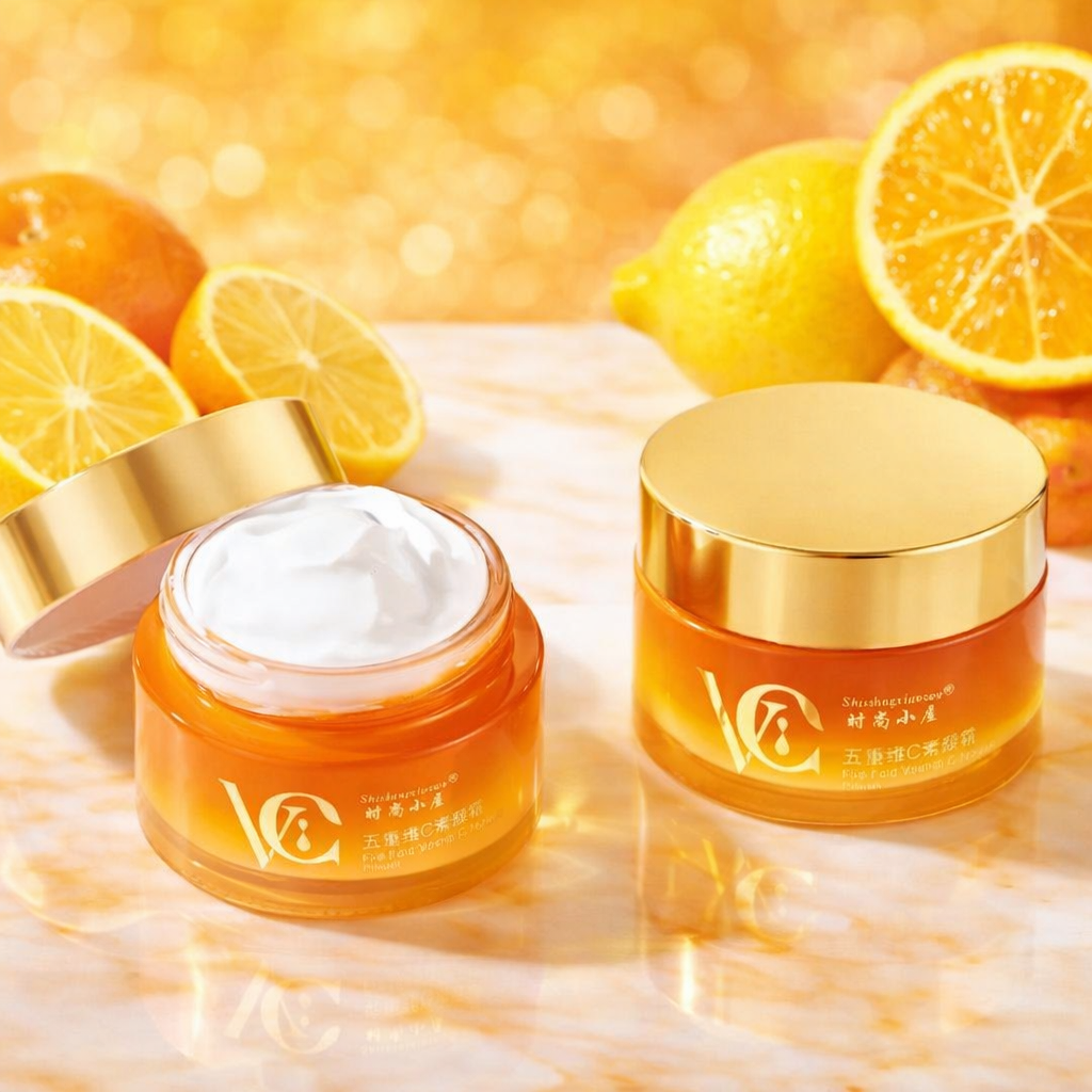 VC Five Fold Vitamin C Tone-Up Cream �Brightening & Hydrating Facial Daily Moisturizer