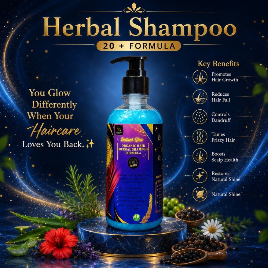 Instant Glow Herbal Shampoo 20+ Formula 500ml