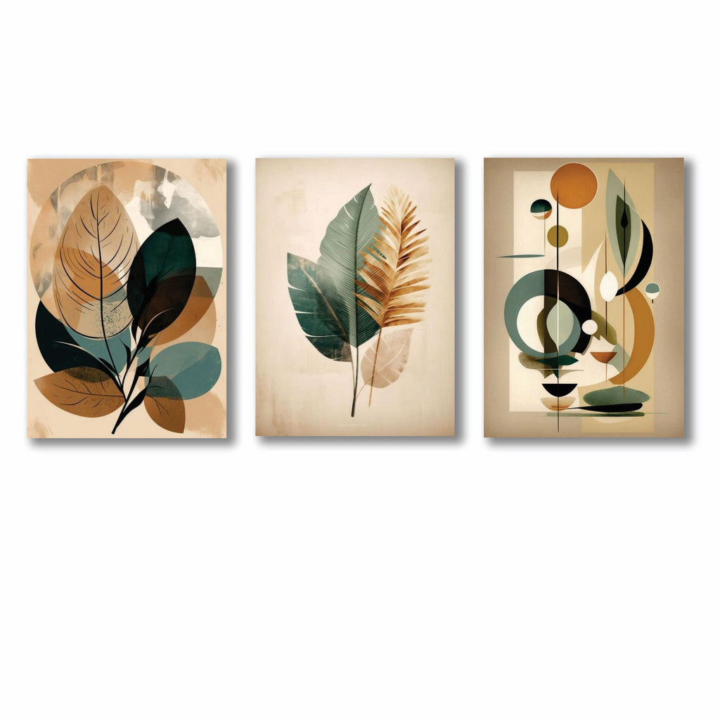 Set of 3 Premium Wall Art Photo Tiles �Modern Home Decor Sets