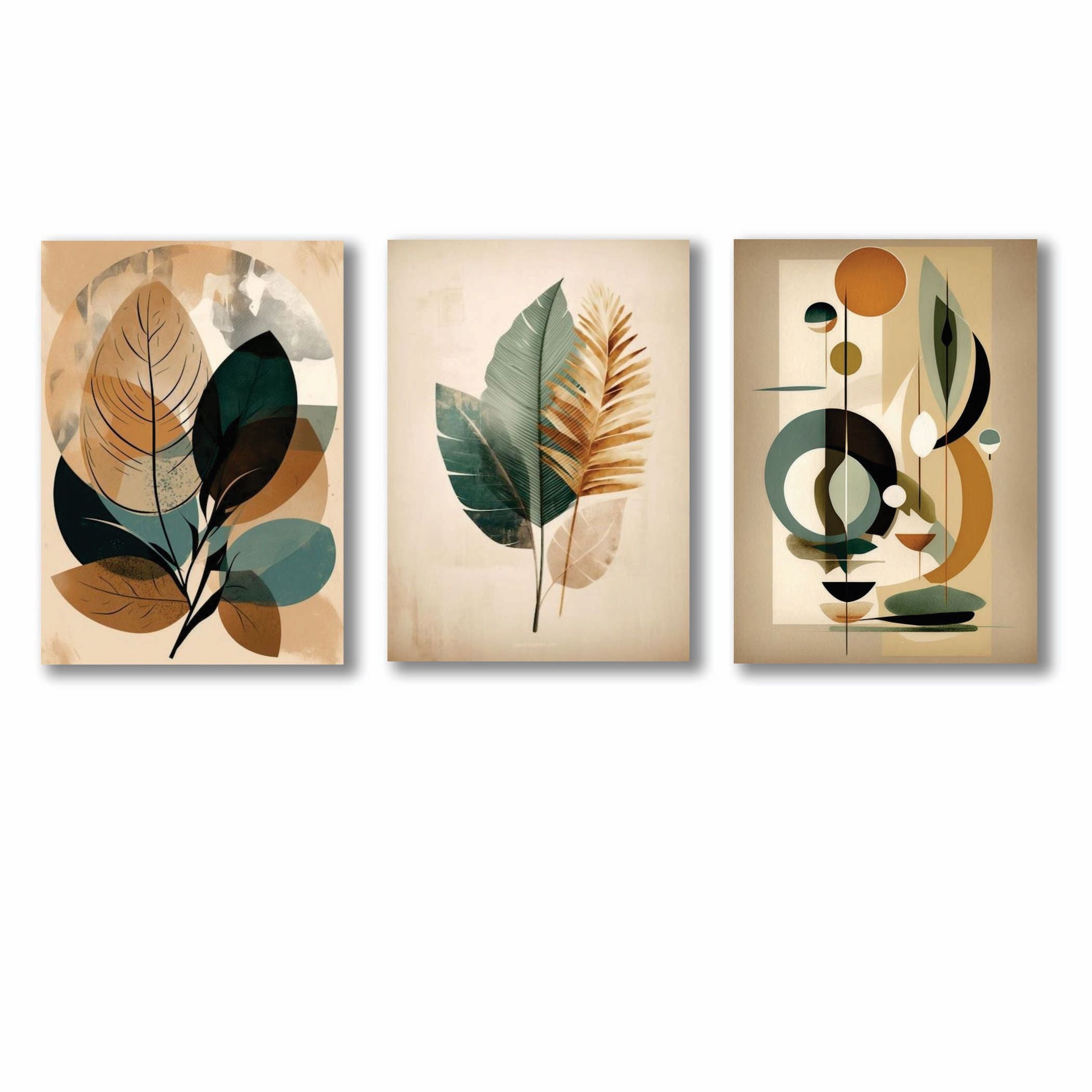 Set of 3 Premium Wall Art Photo Tiles �Modern Home Decor Sets
