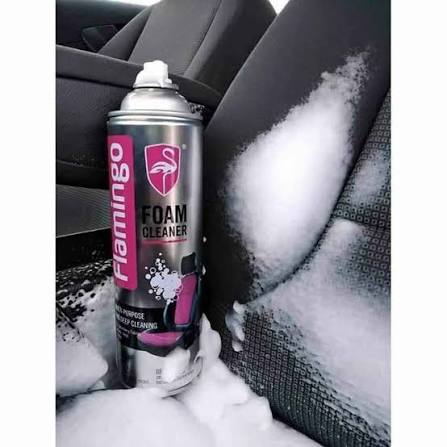 Flamingo Foam Cleaner 650ML �Multi-Purpose Deep Cleaning Spray for Upholstery, Carpets, Leather & Hard Surfaces