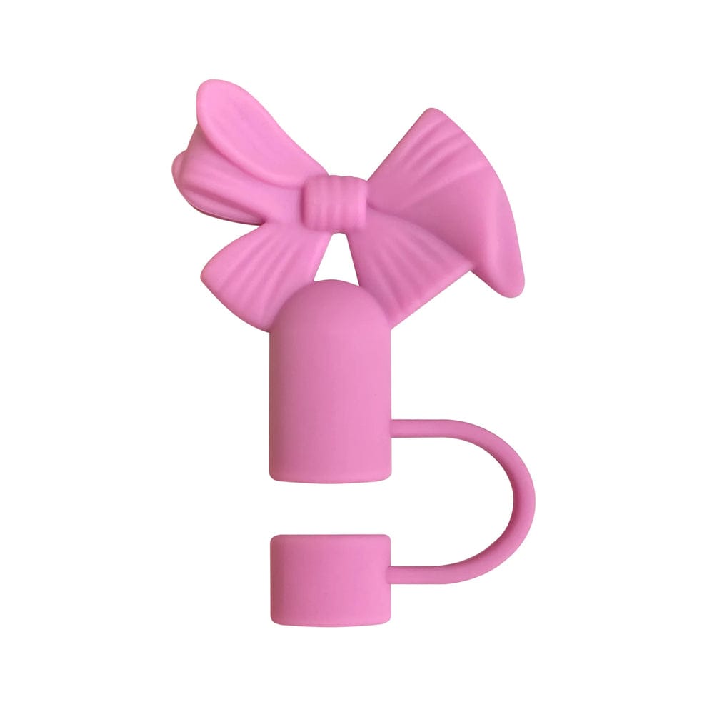 Silicone Bow Stopper Compatible with 40oz Tumbler | Reusable Spill-Resistant Straw Cover | Random Color