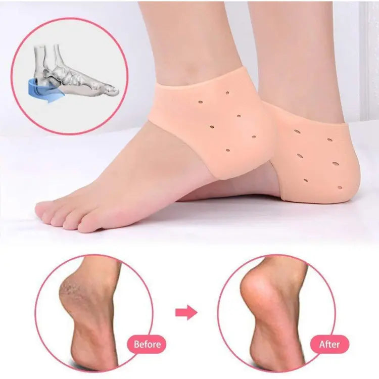 Half Heel Pain Anti-Crack Silicone Set �Unisex Anti-Crack Pain Relief - 01 Pair