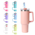 Silicone Stopper Compatible with 40oz Tumbler | Spill-Resistant Straw Cover | Random Color