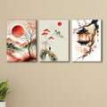 3pcs nature sticky phototile wall frames for home decor 8x11