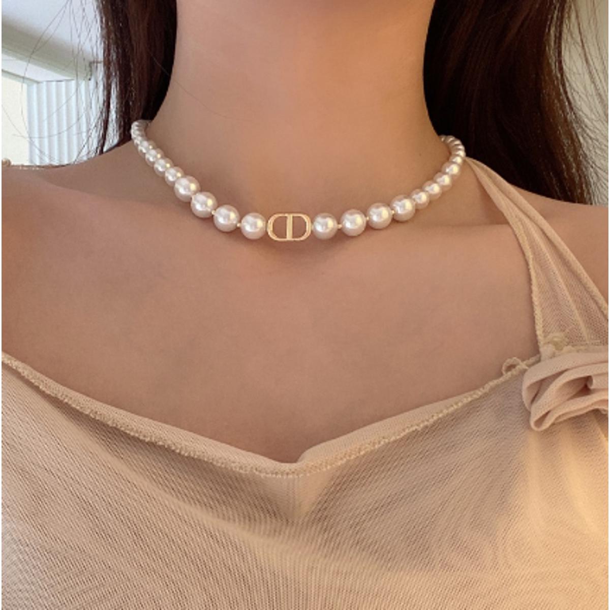 Beautiful Pearl Charm Korean Elegant Necklace – photo 3