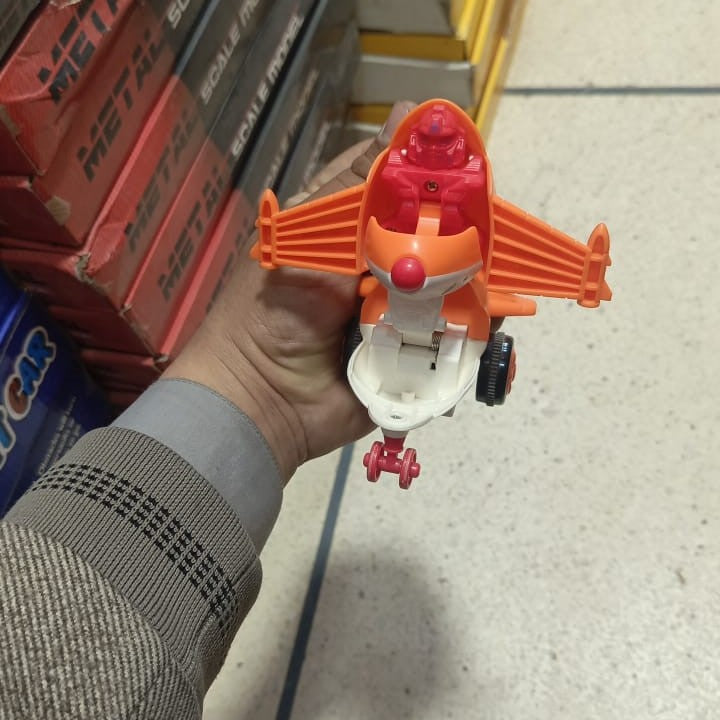Transforming Aeroplane Friction Toy For Kids – photo 5