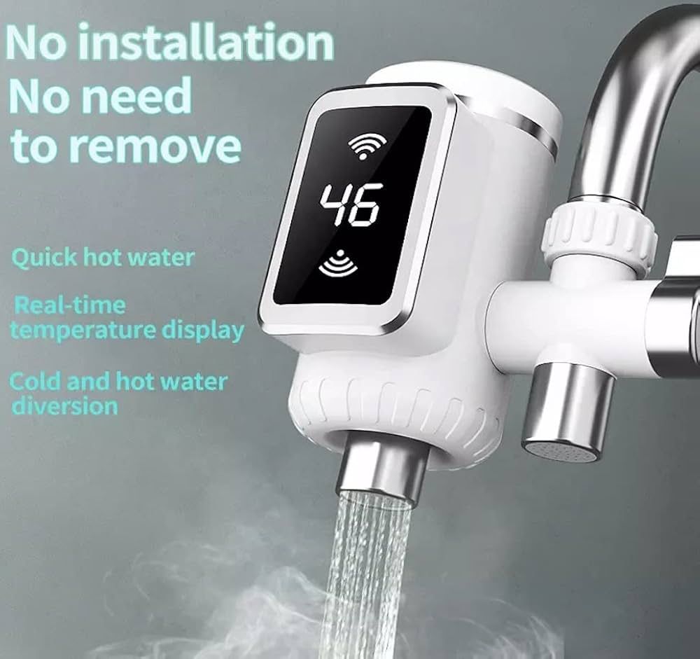 3000W Water Heater Faucet �Instant Heating Tap with Grow Free Installation for Home and Kitchen Use