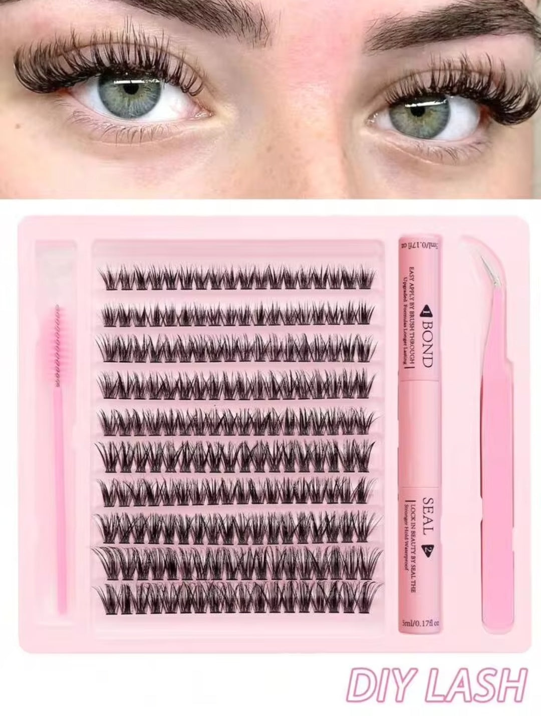 3 In 1 Permanent Eyelash Extension Set Professional Lash Kit | Thick
