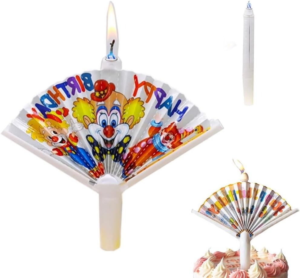 Flabellum Musical Birthday Candle �Rotating Flower Cake Candle with Music & Sparkling Flame Party Decoration