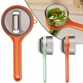 Multi-Functional Vegetable & Fruit Peeler | With Integrated Storage Container | Easy Kitchen Tool - 7 inches (Random Colour)