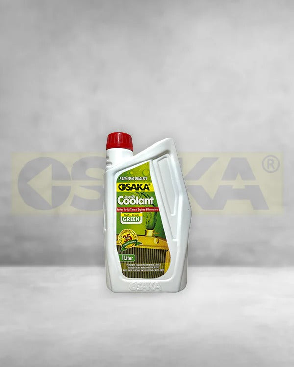 OSAKA Premium Radiator Coolant  - High Grade Green (Automotive Grade) | Engine Cooling System Protector | Metal Corrosion Prevention (1L)