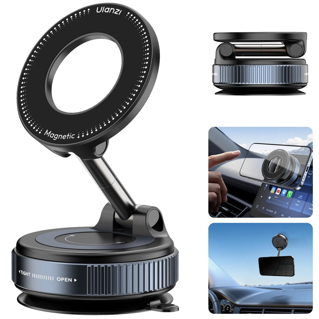 Upgraded 360 Vacuum Magnetic Car Mount Phone Holder Hands Free Suction Cup