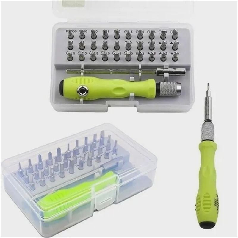 32 In 1 Magnetic Precision Screwdriver Set With Star Torx Phillips Slotted Hex Bits Mini Repair Tool Kit
