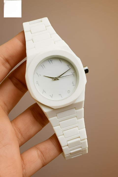 Full White Aura Watch Stylish Design Compact – photo 4