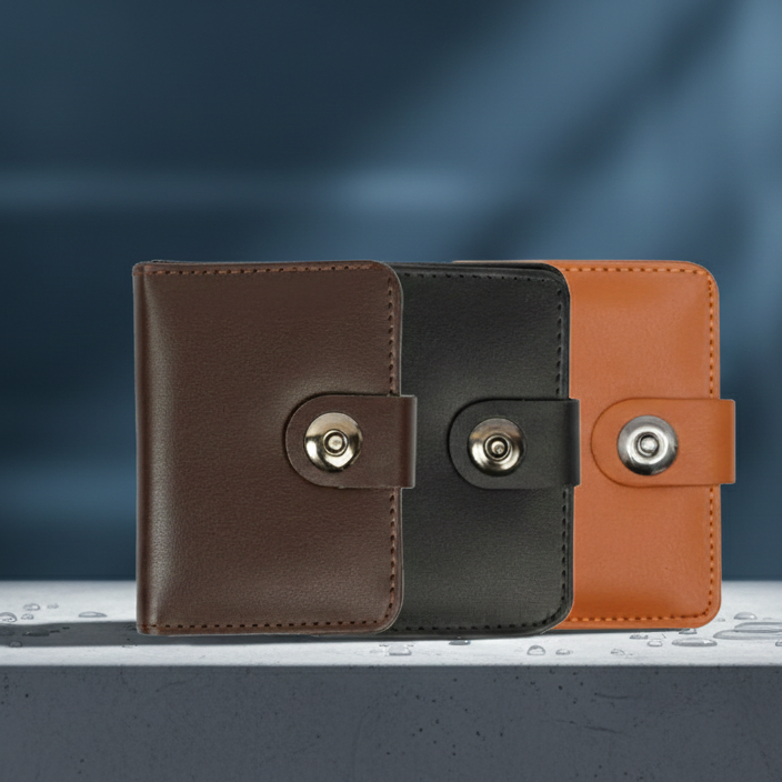Men? Premium Leather Wallet �Pack of 3 | Slim, Stylish & Durable Wallets for Daily Use, Travel & Gifts