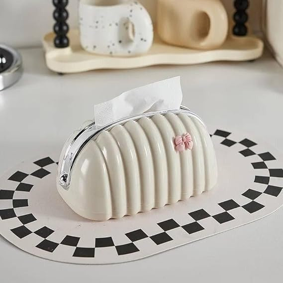 Decorative Shell Tissue Box Case Elegant – photo 3