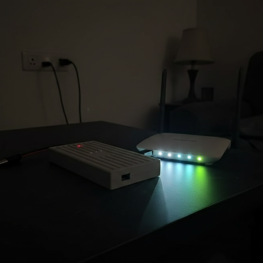 Speed 12V Router Power Bank �Mini UPS Backup Battery for WiFi Router - 20,000 mAh (Charger Not Included)