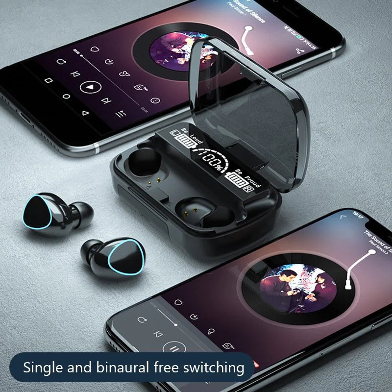 M10 TWS Wireless Bluetooth Earbuds with 9D