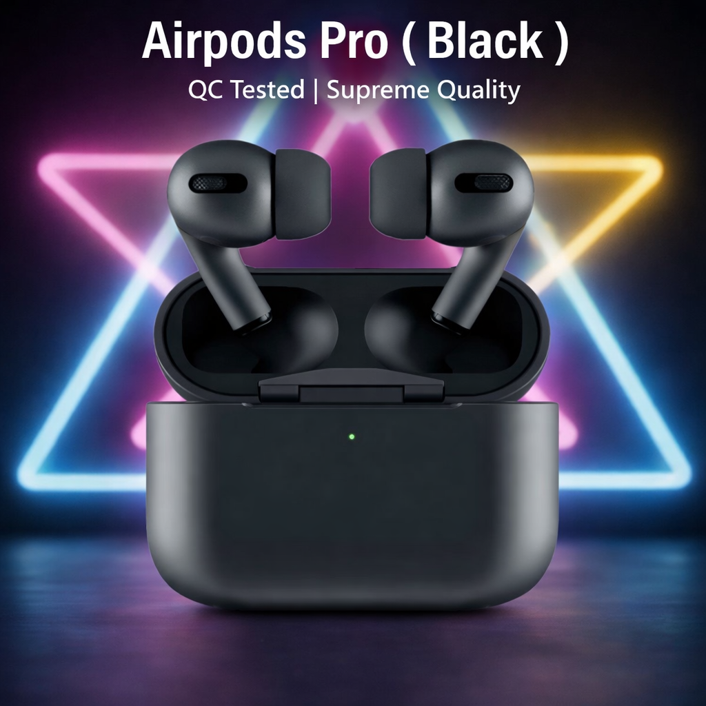 Apple AirPods Black Special Edition (2nd Generation) with Active Noise Cancellation �Seamless Wireless Audio (With Box)