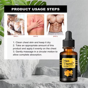 Men Therm Bee Venom Heating Oil �Advanced Gynecomastia Care for Men (30ml)